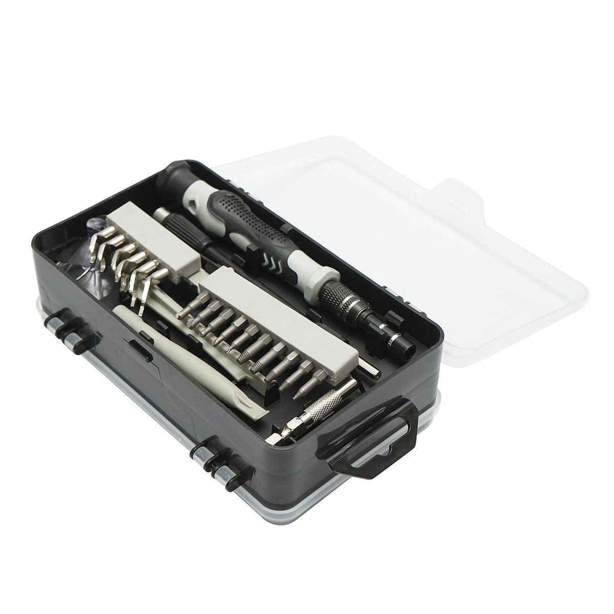 Trusa surubelnite de precizie biti, torx, cruce, hexagonal pentru electronice 139 piese